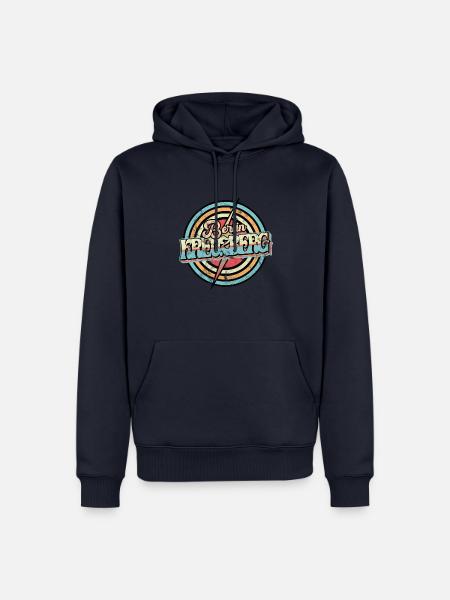Kreuzberg Berlin Retro - Männer Premium Bio Hoodie - Navy