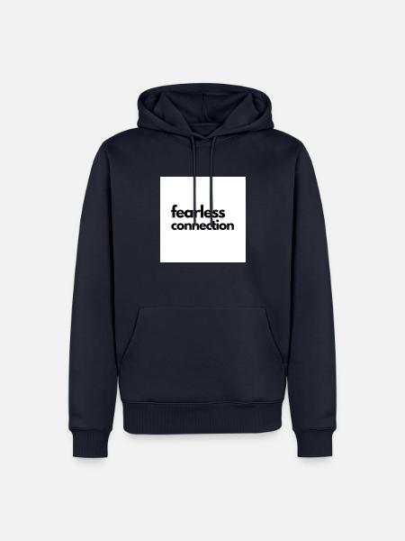 fear - Männer Premium Bio Hoodie - Navy