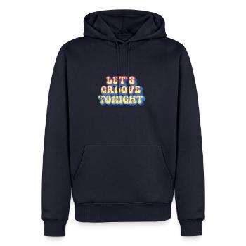 Groove ce soir - Sweat à capuche Premium bio Homme - bleu marine - Devant - Nico (187cm)