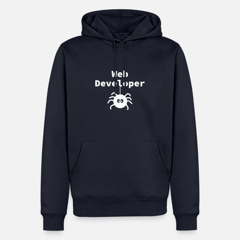 Web Developer / Spider - Men’s Premium Organic Hoodie - navy