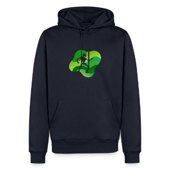 Technologie robotique - Sweat à capuche Premium bio Homme - bleu marine - Devant - Nico (187cm)