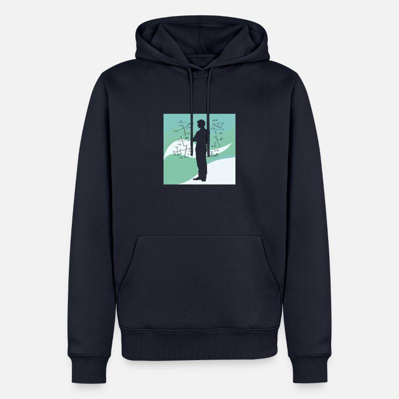 Math arithmetic problems - Men’s Premium Organic Hoodie - navy