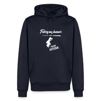 Fahrzeugbauer Frohe Ostern Ostergeschenk Meister - Männer Premium Bio Hoodie - Navy - Vorne - Nico (187cm)