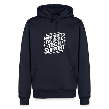 Technical Support Computer - Men’s Premium Organic Hoodie - navy - Front - Nico (187cm)