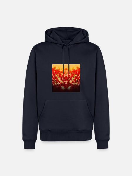 Autumn Leaf - Männer Premium Bio Hoodie - Navy