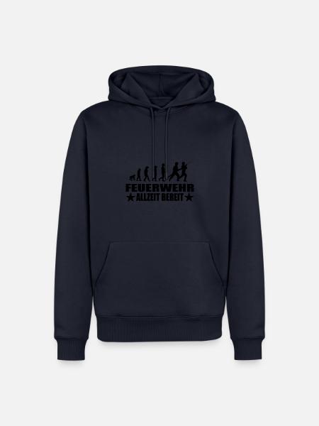 Feuerwehr - Männer Premium Bio Hoodie - Navy