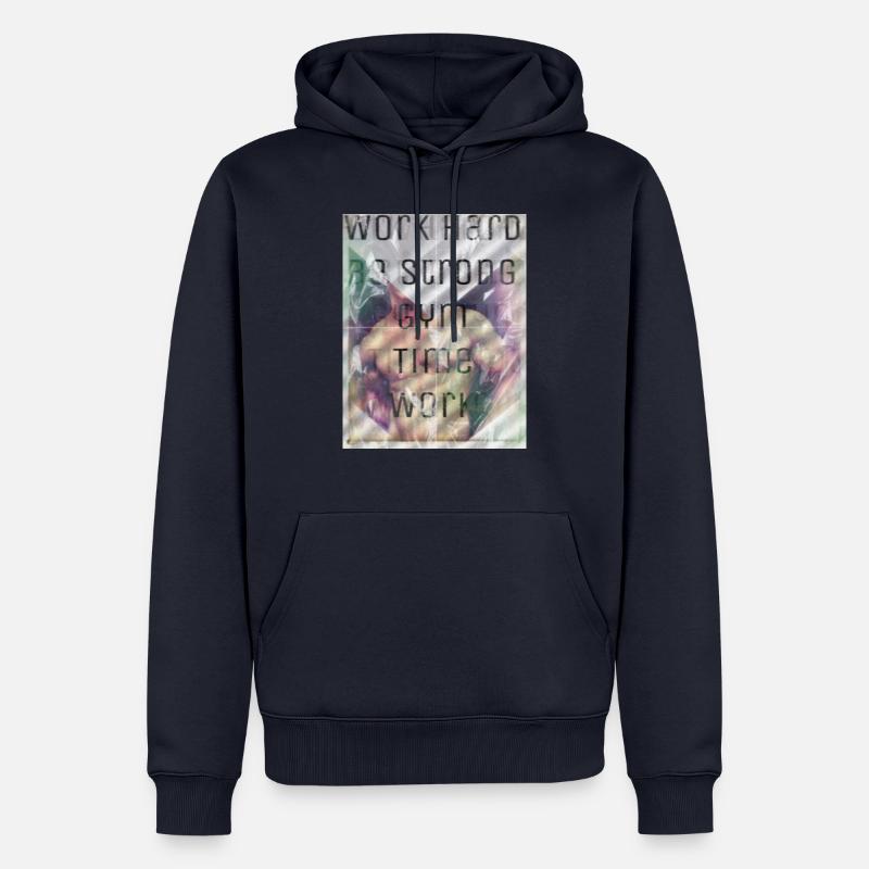 Work Hard Training - Männer Premium Bio Hoodie - Navy