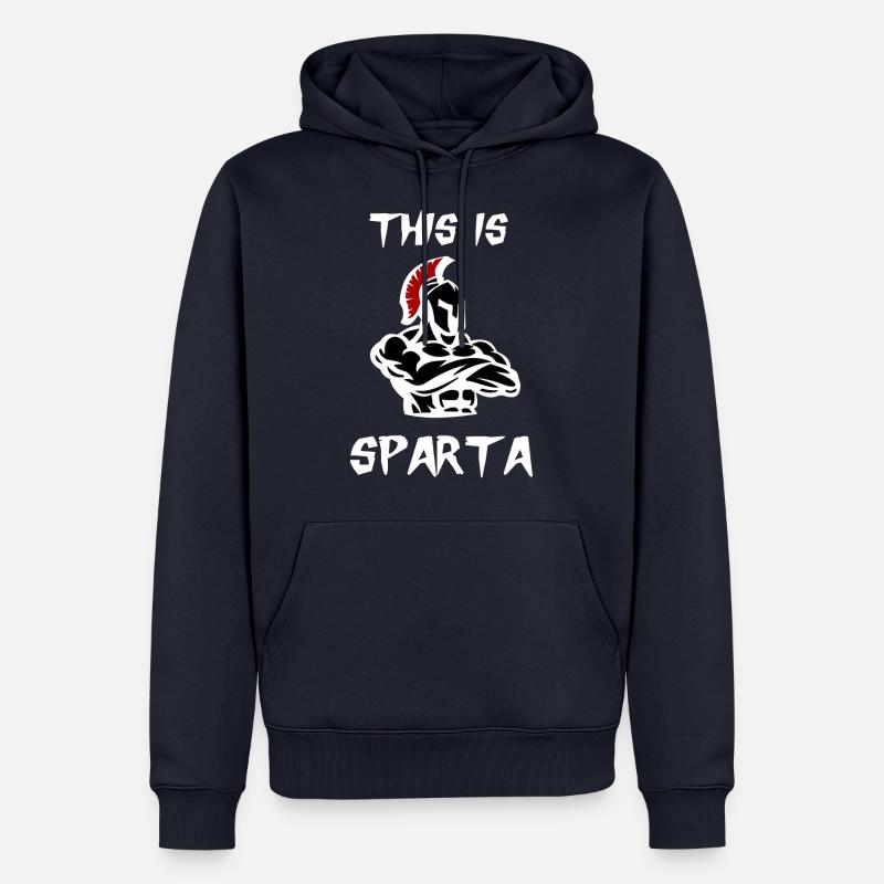 Sparta / C'est Sparta - Sweat à capuche Premium bio Homme - bleu marine