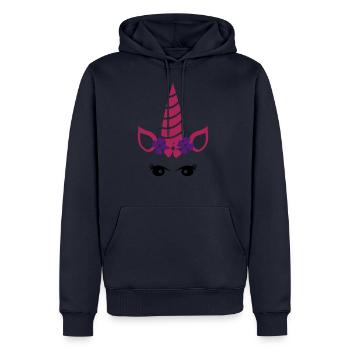 unicorn 3392546 - Men’s Premium Organic Hoodie - navy - Front - Nico (187cm)