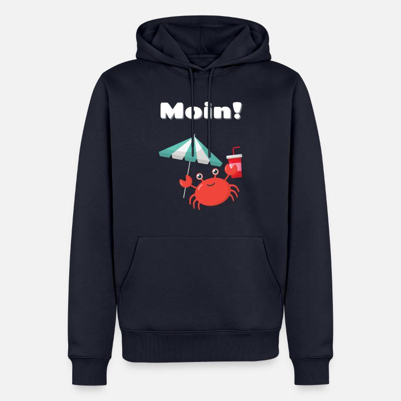 Moin - Männer Premium Bio Hoodie - Navy