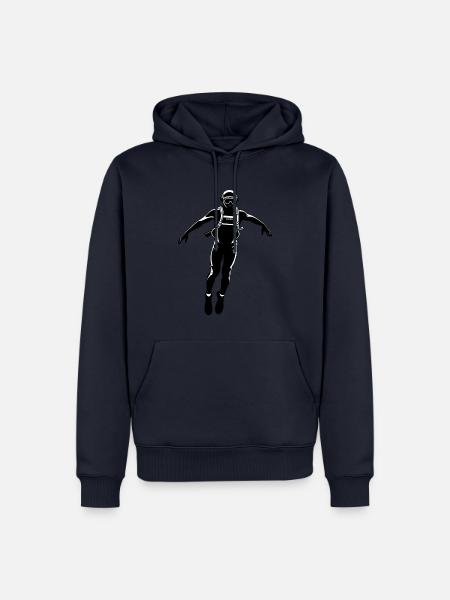 Diver - Hobby / Sport Sticker - Men’s Premium Organic Hoodie - navy
