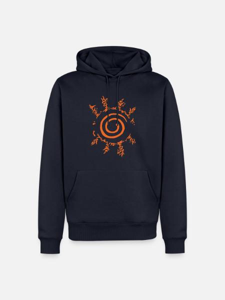 Naruto Shippuden Symbol Hakke No Fuuin Shiki - Männer Premium Bio Hoodie - Navy