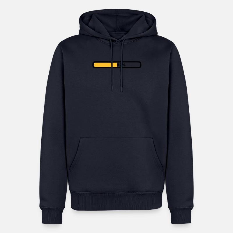 50 percent - Sweat à capuche Premium bio Homme - bleu marine