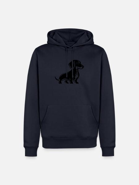 Dackel Baby - Männer Premium Bio Hoodie - Navy