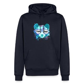 dad bear,dad,panda bear, graffiti,colorful,blue - Men’s Premium Organic Hoodie - navy - Front - Nico (187cm)