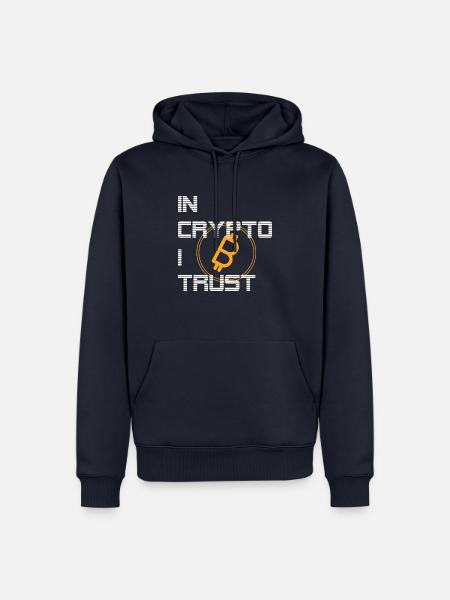 Bitcoin Trading Crypto Aktien - Männer Premium Bio Hoodie - Navy