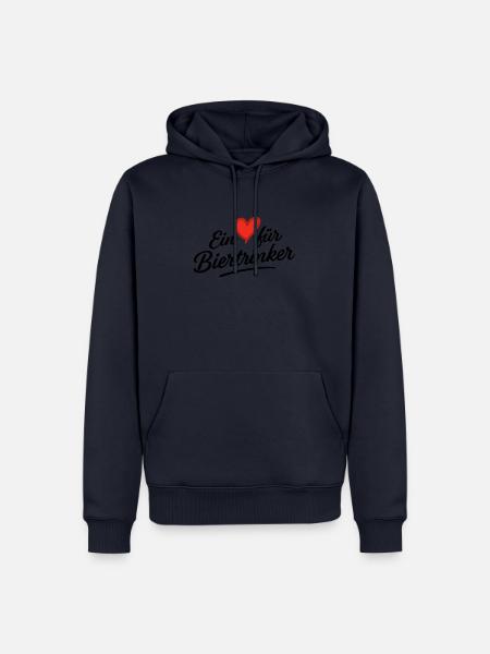 Ein Herz für Biertrinker - Männer Premium Bio Hoodie -