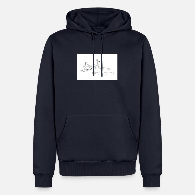 best basic ideas - Männer Premium Bio Hoodie - Navy