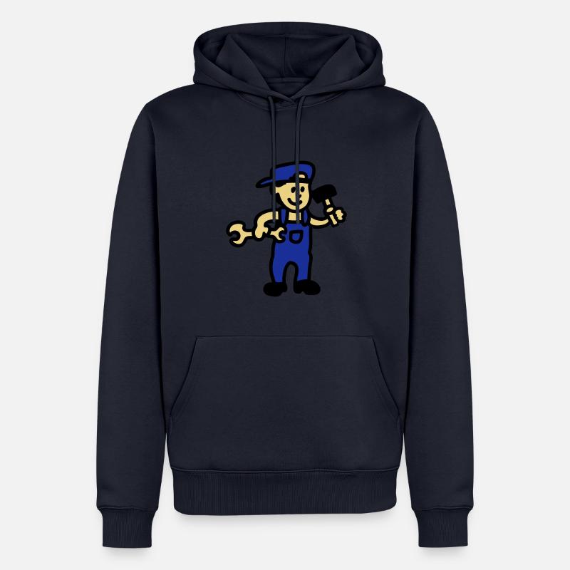 Craftsman 3 - Sweat à capuche Premium bio Homme - bleu marine