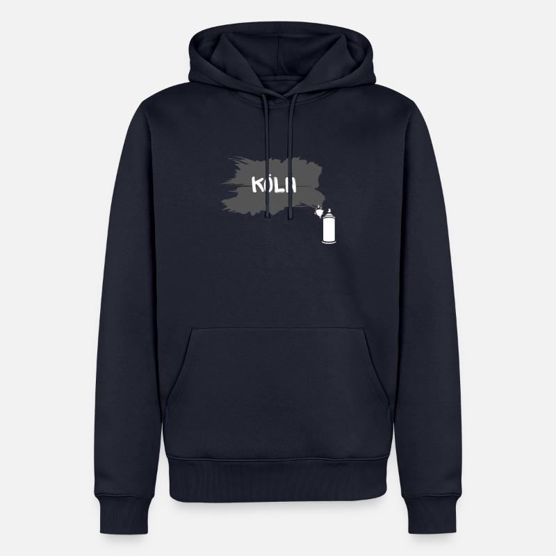 Fancy Köln Street & Graffity Style - Männer Premium Bio Hoodie - Navy