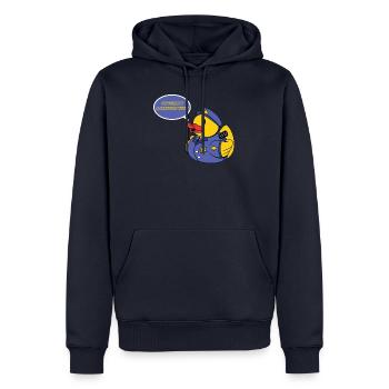 Ente Badewanne Entspannung - Männer Premium Bio Hoodie - Navy - Vorne - Nico (187cm)