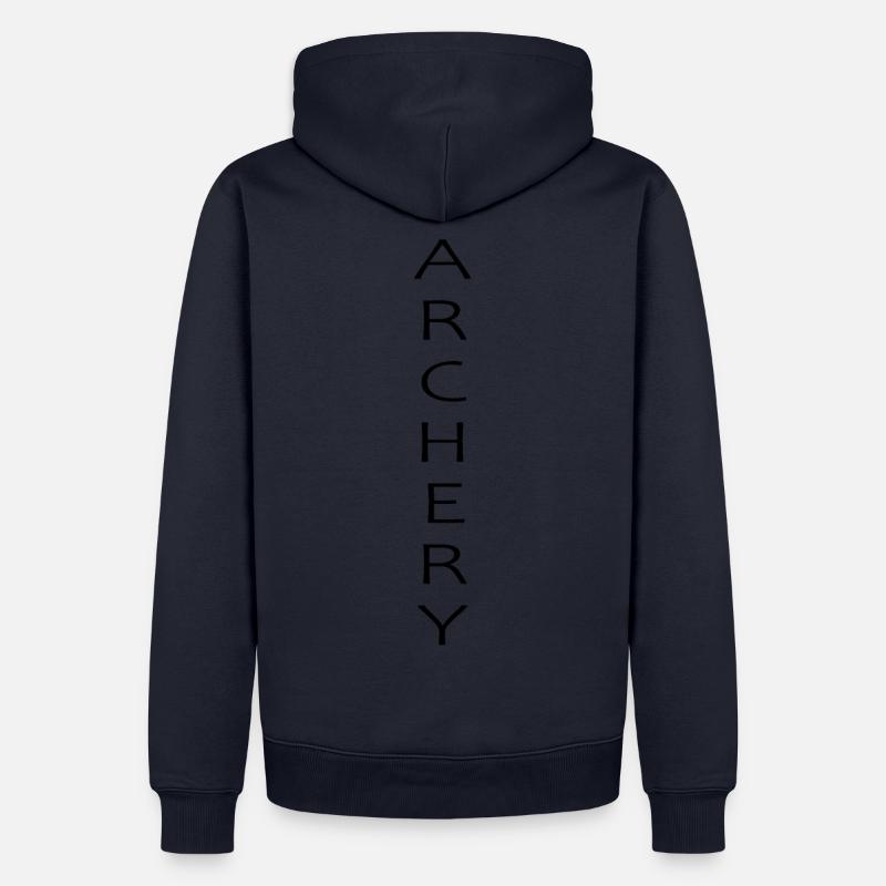 Archer archer tir arc flèche - Sweat à capuche Premium bio Homme - bleu marine