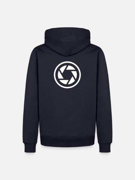 Fotograf fotografieren Objektiv Digitalkamera - Männer Premium Bio Hoodie - Navy