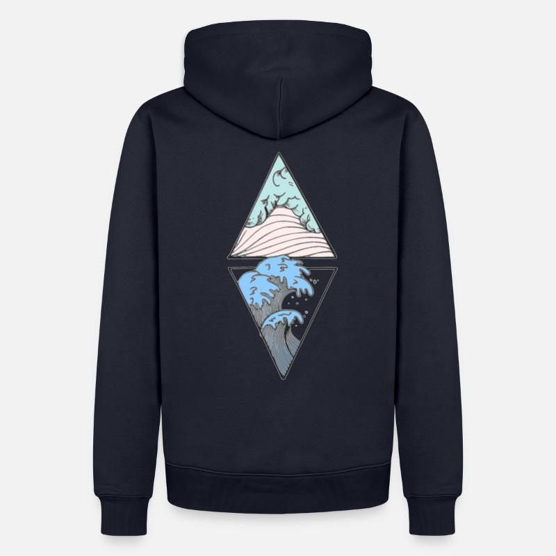 Soleil d'été soleil vacances - Sweat à capuche Premium bio Homme - bleu marine