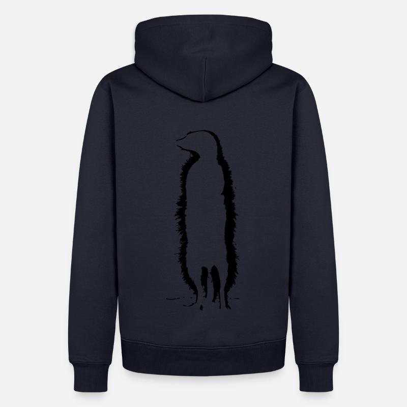 Armes einsames Erdmännchen Meicate - Männer Premium Bio Hoodie - Navy