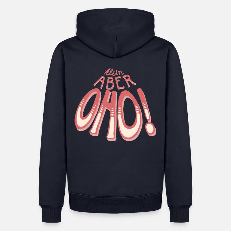 Petit mais Oho ! - Sweat à capuche Premium bio Homme - bleu marine