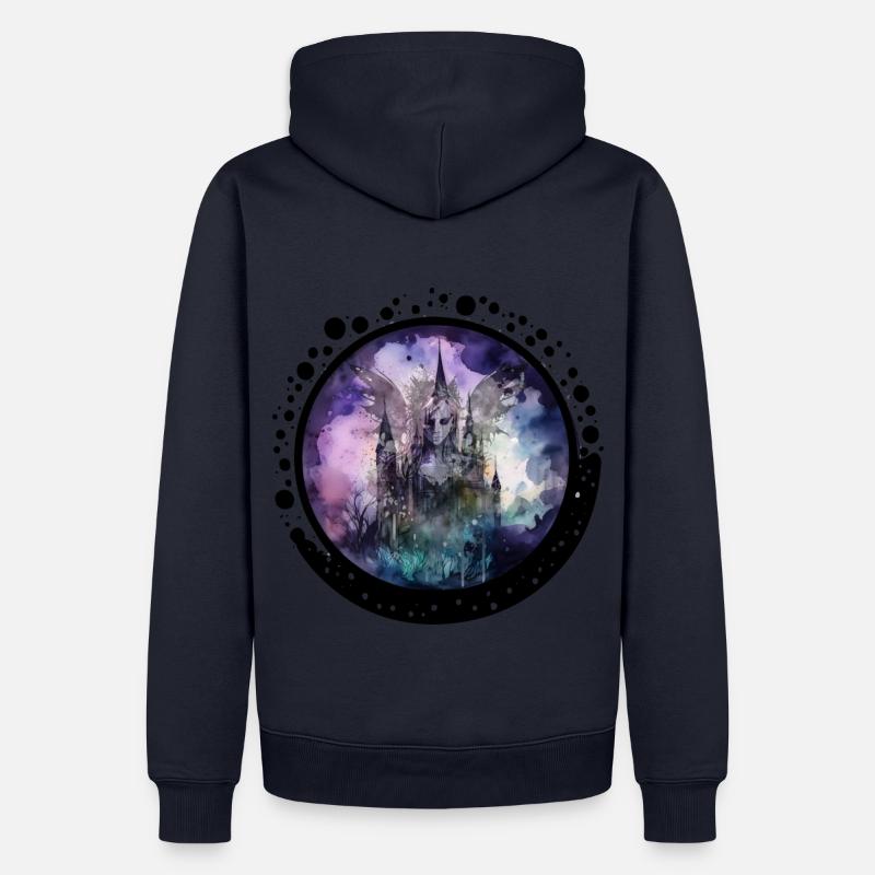 CircleFairy2 - Sweat à capuche Premium bio Homme - bleu marine