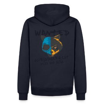 Schrödingers Katze Physik Schrödinger's Cat Geeks - Männer Premium Bio Hoodie - Navy - Hinten - Nico (187cm)