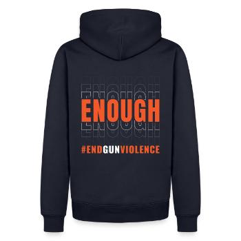 Assez de violence armée - Sweat à capuche Premium bio Homme - bleu marine - Dos - Nico (187cm)