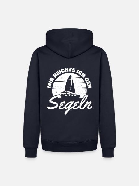 Mir reichts ich geh Segeln für alle Wassersportler - Männer Premium Bio Hoodie - Navy