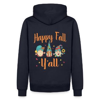 Froher Herbst Für Alle Gnome-fans - Männer Premium Bio Hoodie - Navy - Hinten - Nico (187cm)