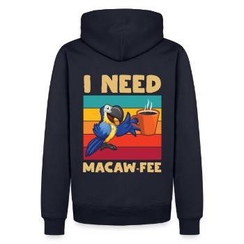 Ich Brauche Eine Ara-gebühr Für Alle Vogelfans. - Männer Premium Bio Hoodie - Navy - Hinten - Nico (187cm)