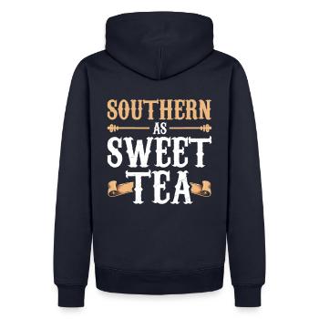 Southern as a sweet tea for Southern Life fans - Men’s Premium Organic Hoodie - navy - Back - Nico (187cm)