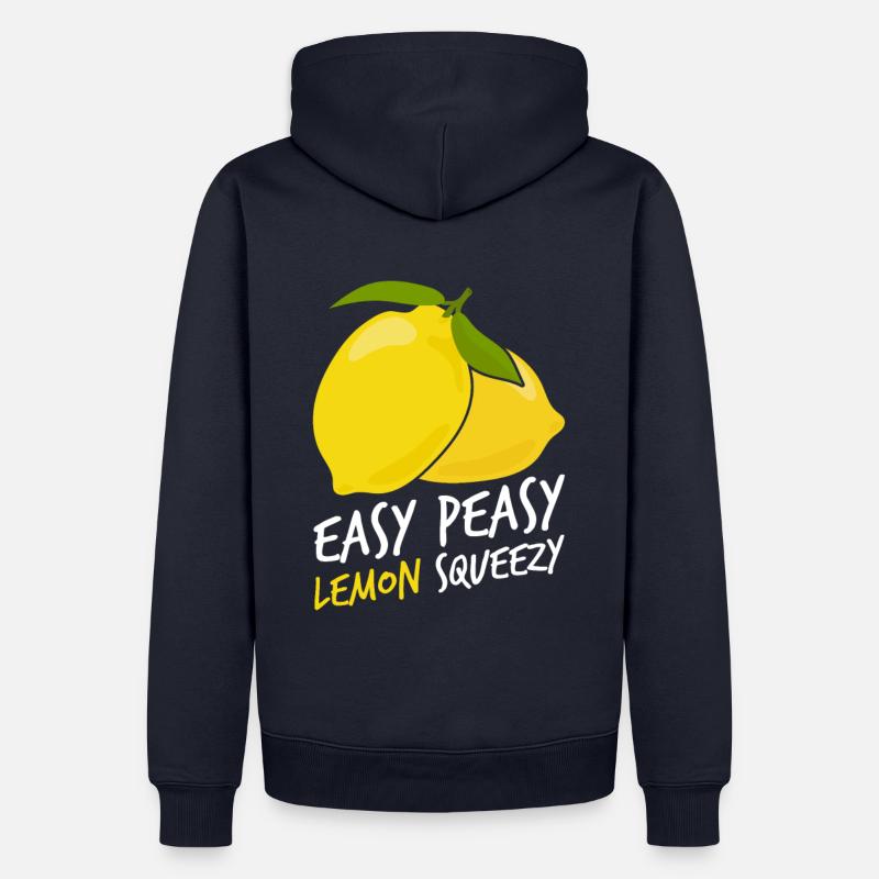 Easy Peasy Lemon Squeezy - Männer Premium Bio Hoodie - Navy