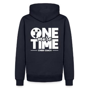 Another time Cheer Coach - Men’s Premium Organic Hoodie - navy - Back - Nico (187cm)