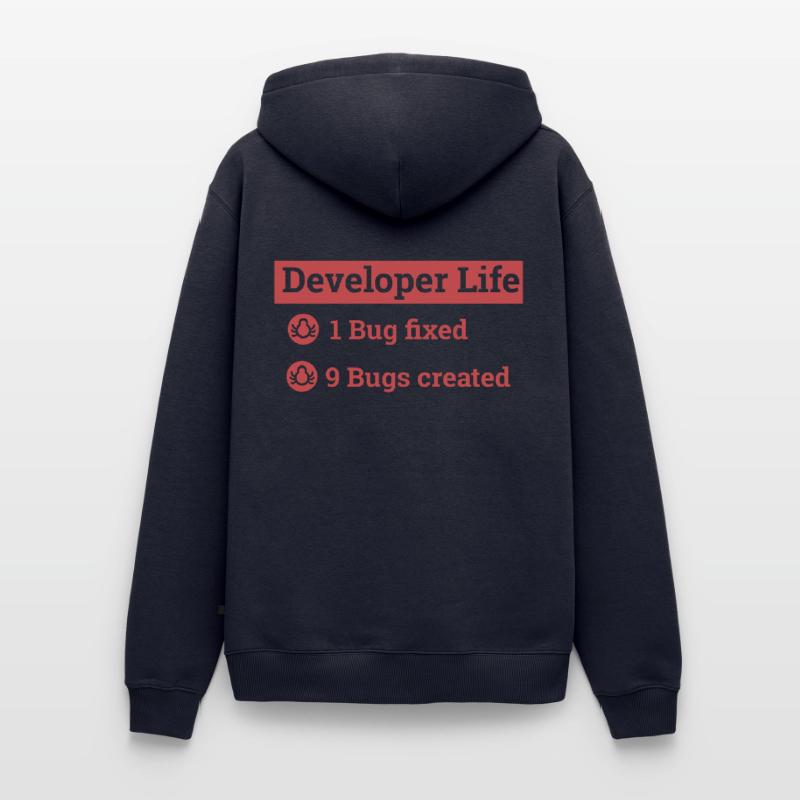 « Developer life » | Programmeur, programmeur Sweat à capuche Premium bio Homme
