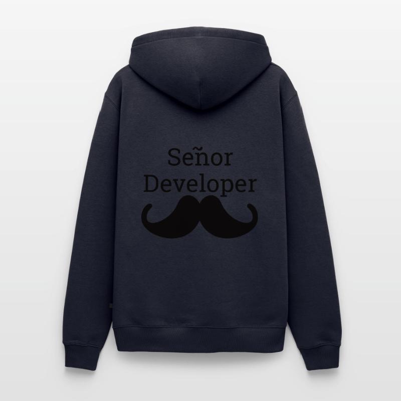 "Senor Developer, Senior Developer" |Programmierer Männer Premium Bio Hoodie