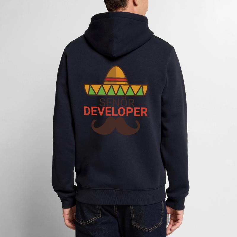 « Senor Developer, Senior Developer » | Programmeurs Sweat à capuche Premium bio Homme