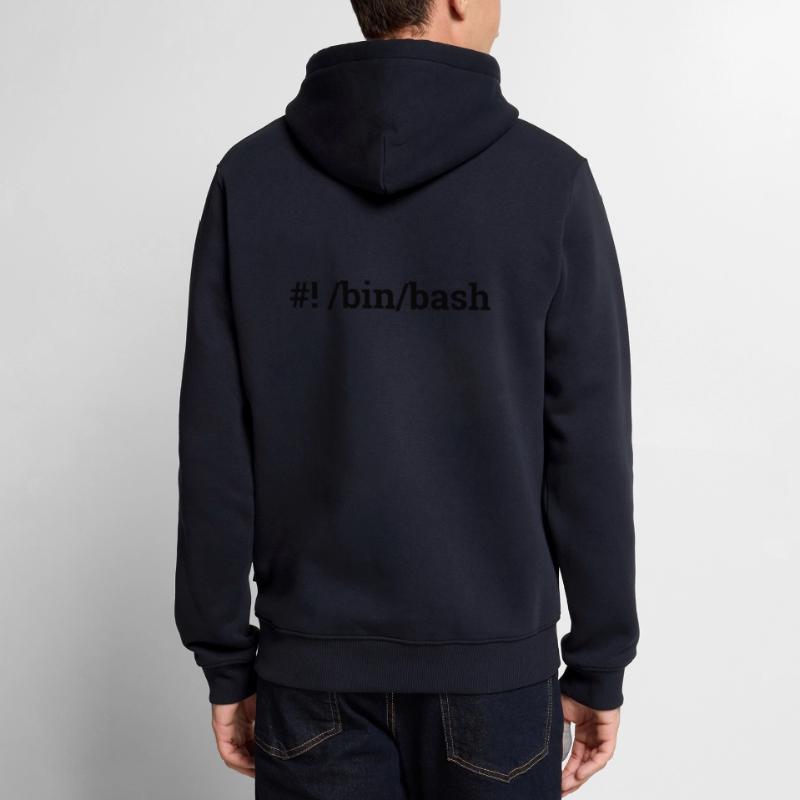 "/bin/bash" | Admin, Computer Science Men’s Premium Organic Hoodie