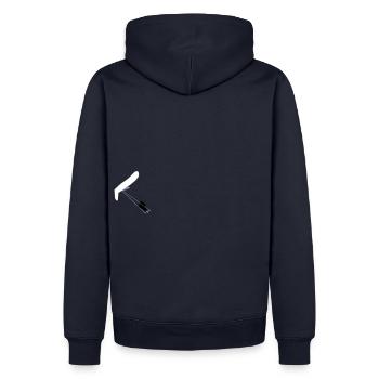 Drachenflieger - Männer Premium Bio Hoodie - Navy - Hinten - Nico (187cm)