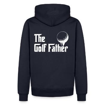 The Golf Father Golfer Geschenk - Männer Premium Bio Hoodie - Navy - Hinten - Nico (187cm)
