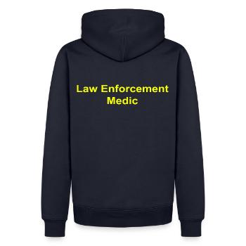Law Enforcement Medic - Männer Premium Bio Hoodie - Navy - Hinten - Nico (187cm)