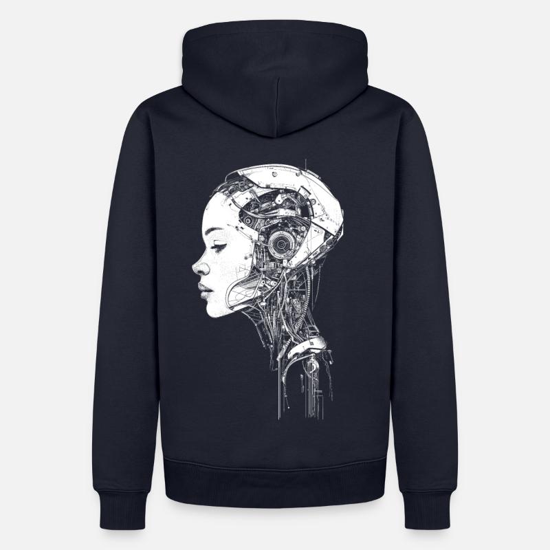 Android Assembly - Männer Premium Bio Hoodie - Navy