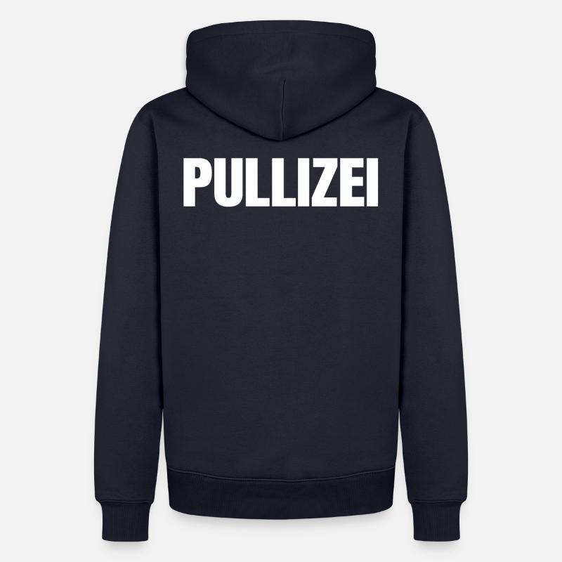 PULLIZEI POLIZEI - Männer Premium Bio Hoodie - Navy