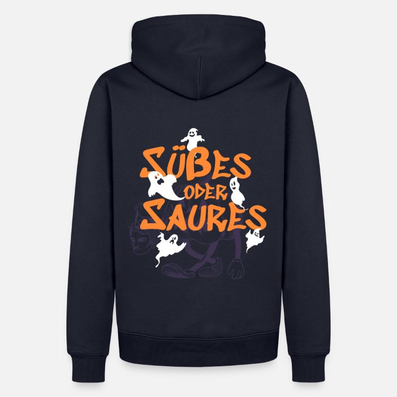 Süßes oder Saures - Männer Premium Bio Hoodie - Navy