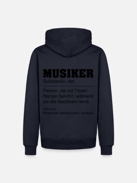 Musiker Definition - Männer Premium Bio Hoodie - Navy